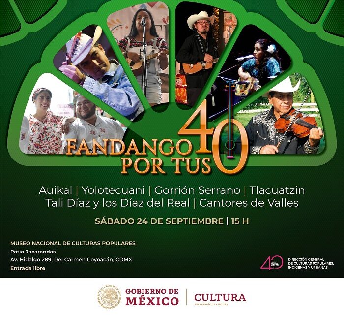 Museo Nacional de Culturas Populares celebrará su 40 aniversario con un gran fandango musical