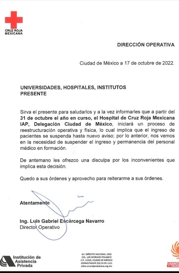 Cierra sus puertas la Cruz Roja Mexicana en la CDMX