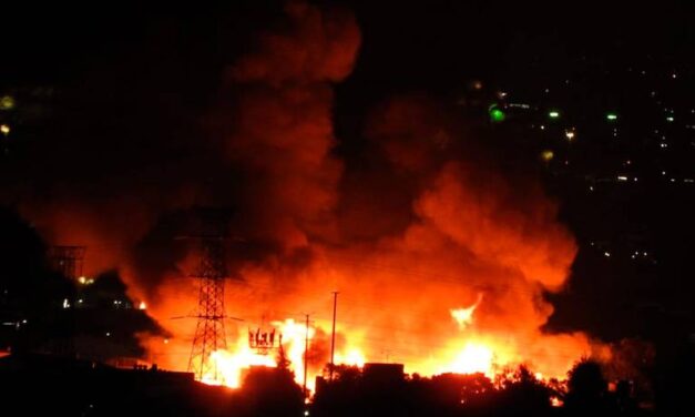 Se Incendia la Central de Abasto en Iztapalapa