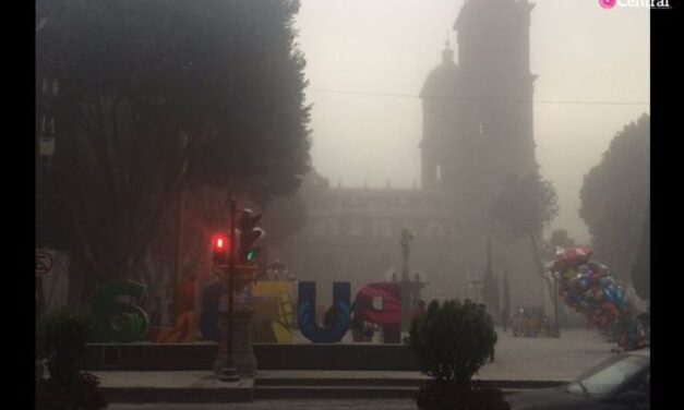 Amanece Puebla Inundada de Ceniza