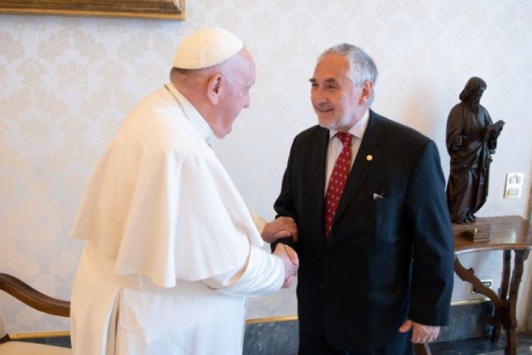 Visita al Papa Presidente Mundial de Los Cardiólogos