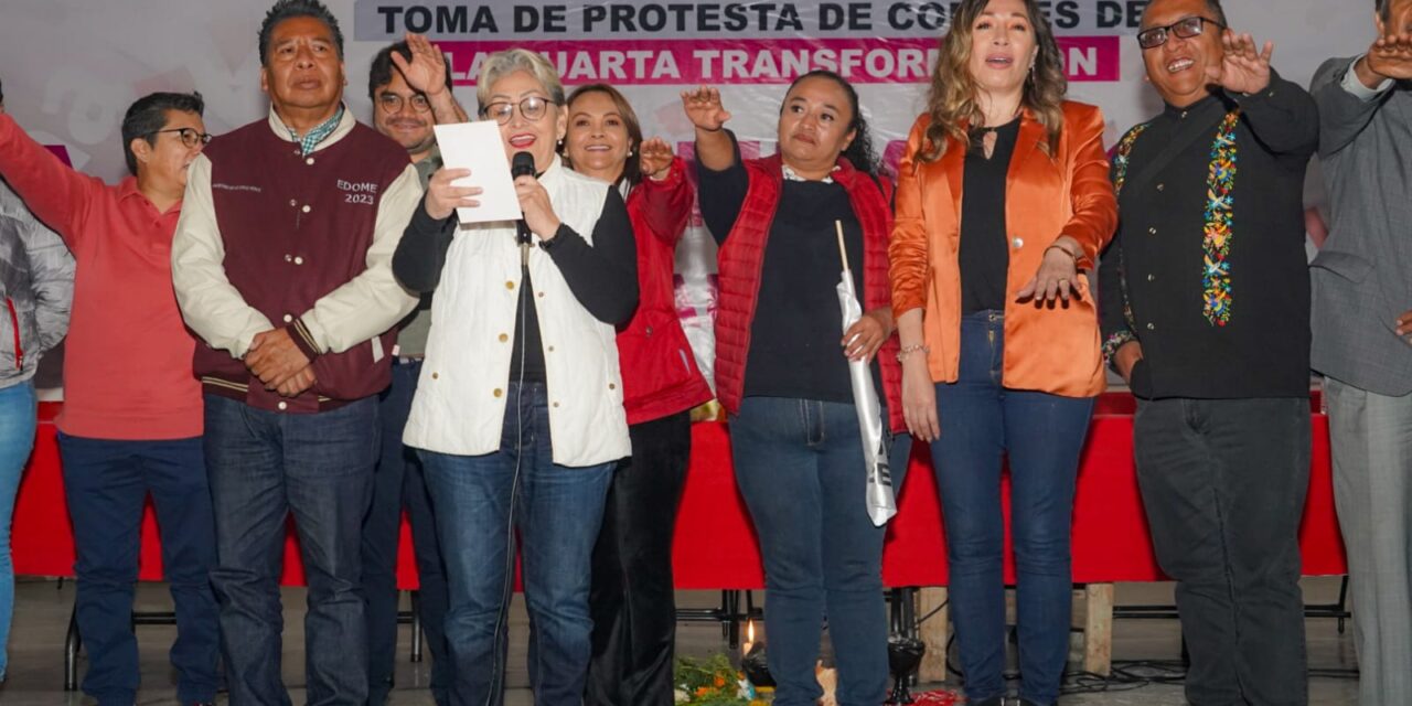 Toma protesta Morena a comités de la 4T en Tlalnepantla, Estado de México
