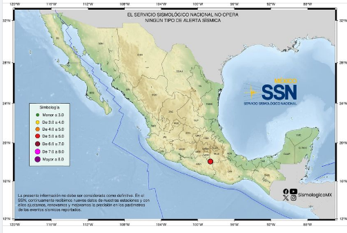 Sismo de 5.8 grados sacude el Valle de México