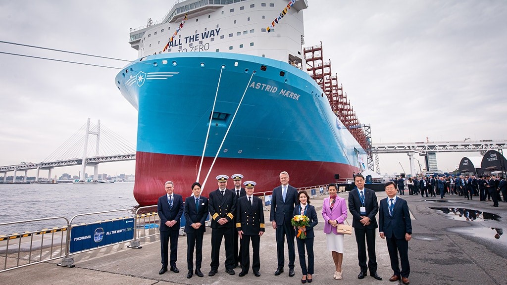 Lanza Maersk en Japón su segundo buque de metanol