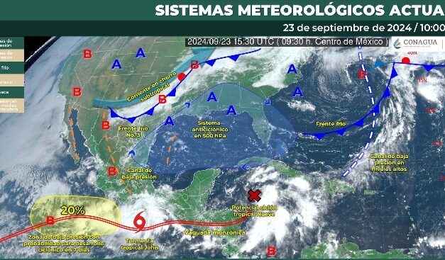 Huracán John pone en alerta a la Comisión Federal de Electricidad