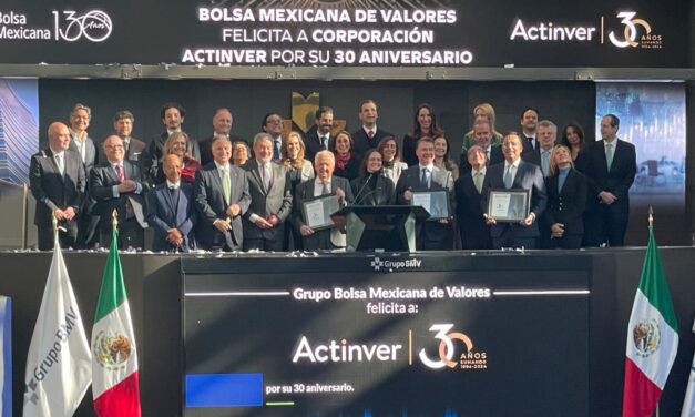 Celebra Actinver 30 años en el mercado de valores de México y va por más 